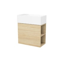Lottie 480mm Wall Hung Small Space Vanity with Ceramic Countertop